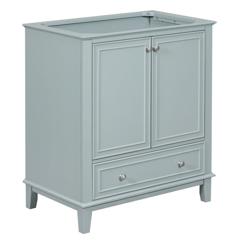 howcoolmall 29.5" Free-standing Single Bathroom Vanity Base Only in Green | Wayfair